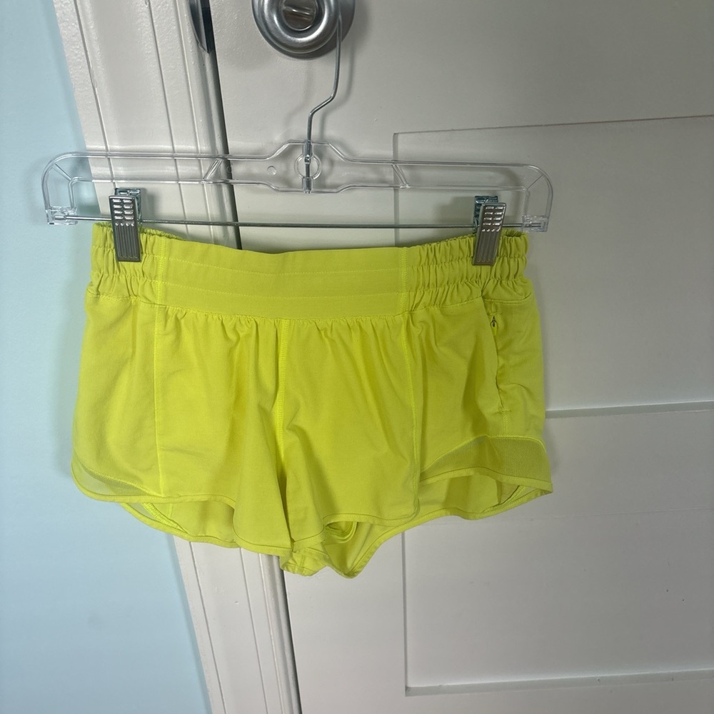 Women's Neon Yellow Shorts